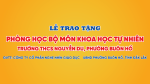 Trao tặng phòng học bộ môn Khoa học tự nhiên cho Trường THCS Nguyễn Du